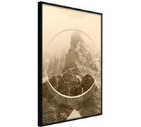 Affiche Murale Encadrée Unconquered Peak 30 x 42 cm Noir NOIR
