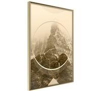 Affiche Murale Encadrée "Unconquered Peak" 40 x 60 cm Or Multicolore G