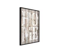 Affiche Murale Encadrée "Vintage Home" 21 x 30 cm Noir