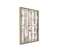 Affiche Murale Encadrée "Vintage Home" 21 x 30 cm Or