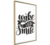 Affiche Murale Encadrée "Wake Up" 40 x 60 cm Or Multicolore G