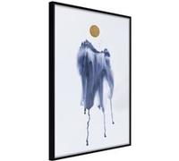 Affiche Murale Encadrée "Waterfall of Colour" 30 x 42 cm Noir Multicolore G