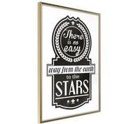 Affiche Murale Encadrée Way to the Stars 21 x 30 cm Or