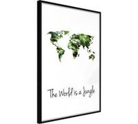 Poster et affiche - We Live in a Jungle - 40x60 Artgeist (36438) NOIR