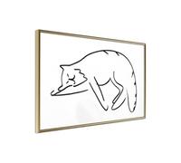 Affiche Murale Encadrée "Well-Deserved Rest" 90 x 60 cm Or
