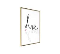 Affiche Murale Encadrée Where is the Love 21 x 30 cm Or