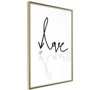 Affiche Murale Encadrée "Where is the Love" 21 x 30 cm Or G