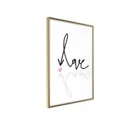 Affiche Murale Encadrée "Where is the Love" 40 x 60 cm Or