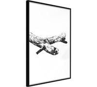 Affiche Murale Encadrée "Where is the Other End" 40 x 60 cm Noir Multicolore G