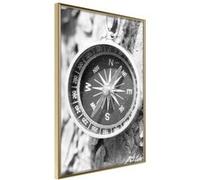 Affiche Murale Encadrée Where to Go 30 x 42 cm Or