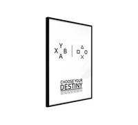 Affiche Murale Encadrée "Which Team Are You On" 21 x 30 cm Noir