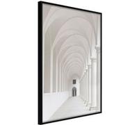Affiche Murale Encadrée "White Colonnade " 30 x 42 cm Noir NOIR G