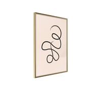 Affiche Murale Encadrée "Winding Road" 30 x 42 cm Or