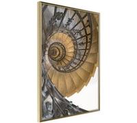 Affiche Murale Encadrée "Winding Way Down" 30 x 42 cm Or G