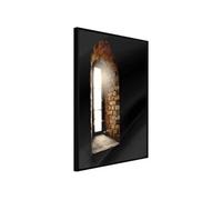 Affiche Murale Encadrée "Window to the World" 21 x 30 cm Noir