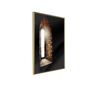 Affiche Murale Encadrée Window to the World 21 x 30 cm Or