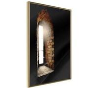 Affiche Murale Encadrée Window to the World 21 x 30 cm Or