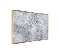 Affiche Murale Encadrée "Winter Mandala" 45 x 30 cm Or