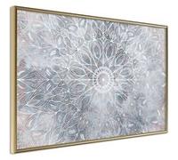 Affiche Murale Encadrée "Winter Mandala" 45 x 30 cm Or