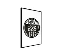 Affiche Murale Encadrée You Got This 21 x 30 cm Noir NOIR