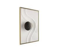 Affiche Murale Encadrée "Zen Garden" 30 x 42 cm Or