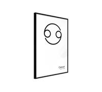 Affiche Murale Encadrée "Zodiac Cancer II" 40 x 60 cm Noir