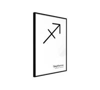 Affiche Murale Encadrée Zodiac Sagittarius II 21 x 30 cm Noir NOIR