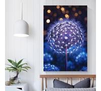 Affiche murale « Graines de lumière céleste » - Décoration nordique rétro - Impression sur toile - Cadeau d'anniversaire pour femme - 20 x 30 cm