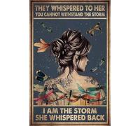 Affiche Murale « Ils Lui Ont Murmuré Que Tu Ne Pouvais Pas Résister À La Tempête » - Images Rétro - Décoration D'Intérieur - 40 X 60 Cm - Sans Cadre