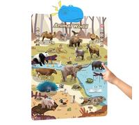 Affiche murale parlante pour - Jouets interactifs amusants pour développement avec son - Affiches pour salle de classe primaire, vacances, anniversaire, maison, école, bureau