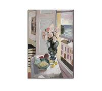 Affiche murale représentant Henri Matisse - Fleurs à la fenêtre - Décoration d'intérieur - 40 x 60 cm