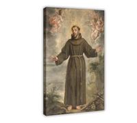Affiche murale Saint François d'Assise Philip Fruytiers pour famille, bar, restaurant, garage, café - 60 x 90 cm