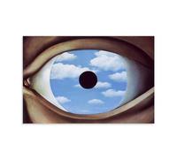 Affiche murale sur toile René Magritte Great Work (Le faux miroir) 20 x 30 cm