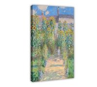 Affiche murale The Artist's Garden At Vetheuil par Claude Monet - Décoration murale pour bar, restaurant, garage, café - 40 x 60 cm