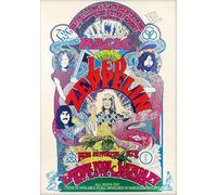 Affiche murale vintage de groupe de rock en métal lourd de Led Zeppelin A4