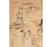 Affiche murale vintage représentant des créatures mystérieuses du monde des sorciers, peinture sur toile, art féérique, pour décoration de chambre à coucher ou de maison 21x30cm sans cadre