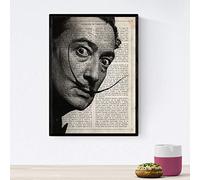 Affiche Nacnique de Salvador Dali. Impressions de caractères importants. Affiches de musiciens, acteurs, inventeurs, explorateurs. Taille A4 avec cadre