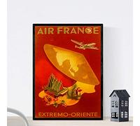 Affiche Nacnique Vintage. Affiche de publicité vintage. Voyage à l'est. Taille A3 avec cadre