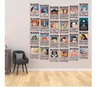 Affiche - One Piece - Wanted Luffy - 28,5 cm x 19,5 cm - Décoration murale - Haute qualité
