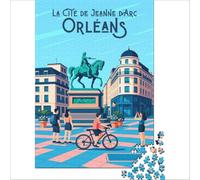 Affiche Orléans Puzzle Adulte 1000 pièces | puzzle comme cadeau de pendaison de crémaillère un joli cadeau pour une nouvelle maison avant de défaire les cartons38x26cm