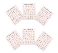 Affiche Papier Blanc Langage du 8 Feuilles Gestuel Asl D’apprentissage