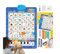 Affiche Parlante,Jouet Interactif Parlant Bilingue,Affiche Murale Alphabet Musical Espagnol Et Anglais | pour Âge 3-8 Salle De Salle De Salle