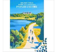 Affiche Pays De La Loire Puzzles 1000 pièces | puzzle avec un design de carte ancienne pour les fans d'histoire une image du monde d'autrefois à compléter à la maison