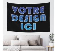 Affiche personnalisée poster personnalisé Avec Photo Texte Image phot Tenture Murale de Vacances Tapisserie pour Salon Chambre Décor Anniversaire Mariage Cadeau de Remise des Diplômes 203 cm x 152 cm