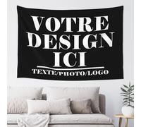 Affiche personnalisée Tapisserie Personnalisable Avec Photo Texte Poster de Vacances Tenture Murale pour Salon Chambre Décor Anniversaire Mariage Cadeau de Remise des Diplômes 102 cm x 152 cm