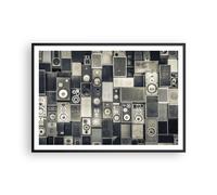 Affiche Poster 100x70cm Tableaux Image Abstraction Haut-parleurs Graphisme Art