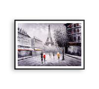 Affiche Poster 100x70cm Tableaux Image Architecture paris eiffle france Art