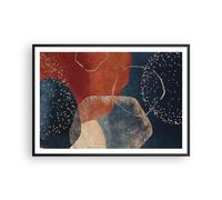 Affiche Poster 100x70cm Tableaux Image Les couleurs les formes la géométrie Art