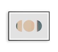 Affiche Poster 100x70cm Tableaux Image Photo Abstraction Roue Demi-cercle Art