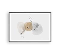 Affiche Poster 100x70cm Tableaux Image Photo Abstrait Minimaliste Aquarelle Art